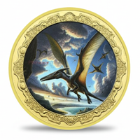 Pteranodon flying dinosaur collectible coin prehistoric reptile coin
