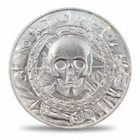 Siren skull pirate coin reverse No Prey No Pay motto skull collectible token