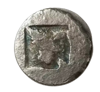 Square incuse punch reverse archaic Thasian ancient Greece Greek collectible coin historical replica
