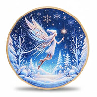 Tooth Fairy coin reverse gold fairy with wings starry night winter scene

