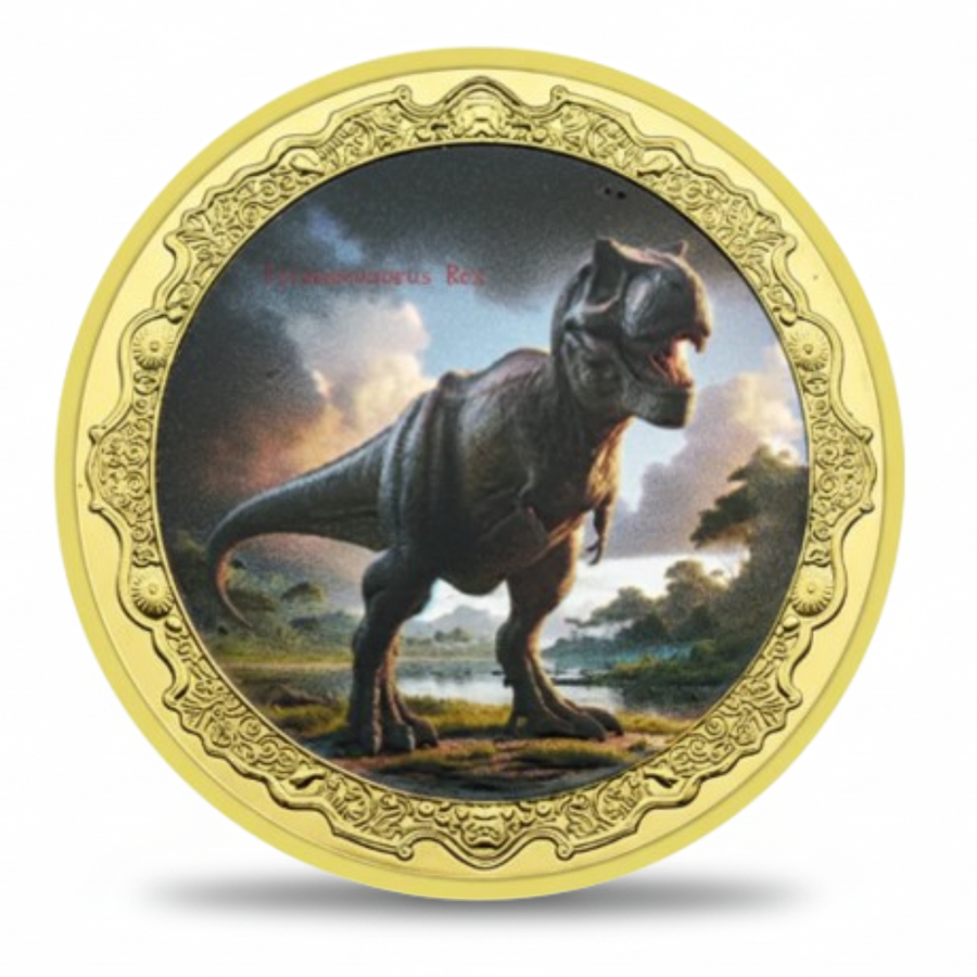 Tyrannosaurus Rex T-Rex dinosaur collectible coin apex predator coin
