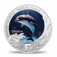 Underwater World Dolphin commemorative coin ocean guardians marine life collectible
