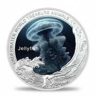 Underwater World Jellyfish commemorative coin ocean guardians marine life collectible
