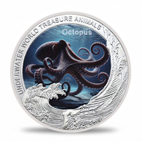 Underwater World Octopus commemorative coin ocean guardians marine life collectible
