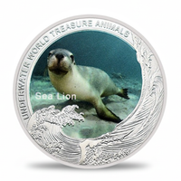 Underwater World Sea Lion commemorative coin ocean guardians marine life collectible
