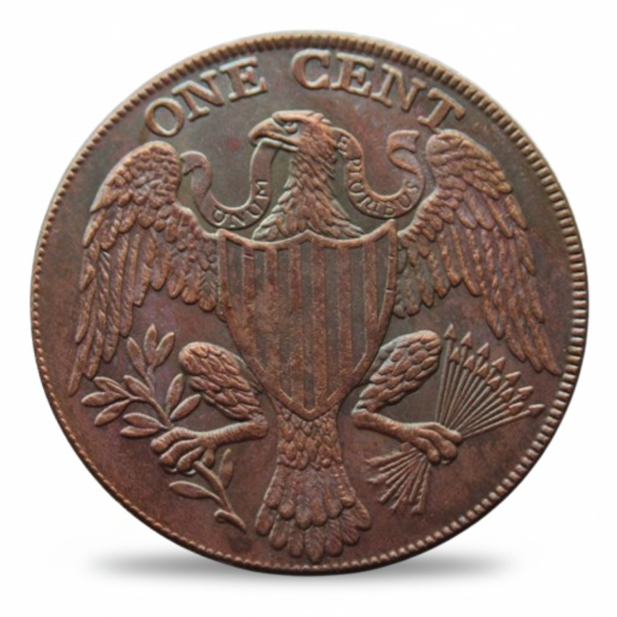 USA 1791 Washington President Cent large eagle heraldic reverse E Pluribus Unum One Cent pattern token historical collectible coin token
