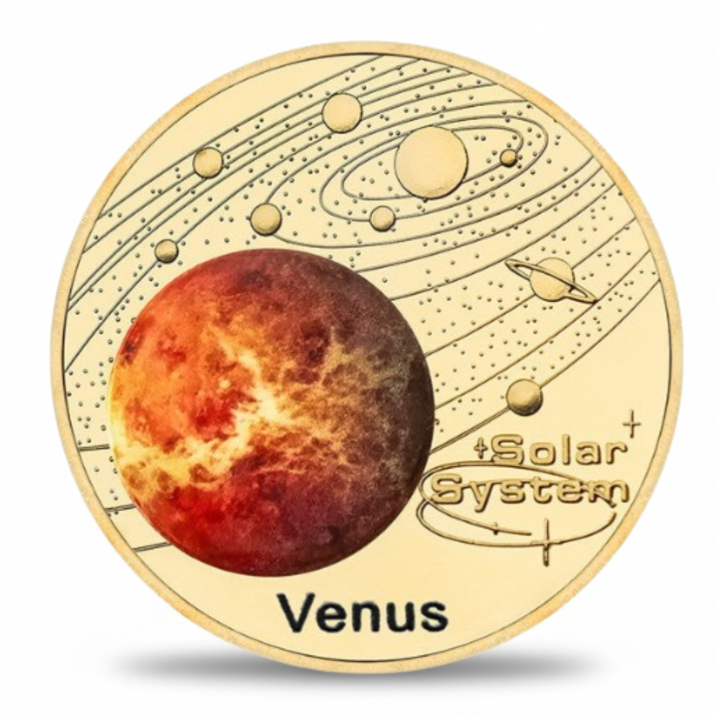 Venus planet commemorative collectible coin space collectible token
